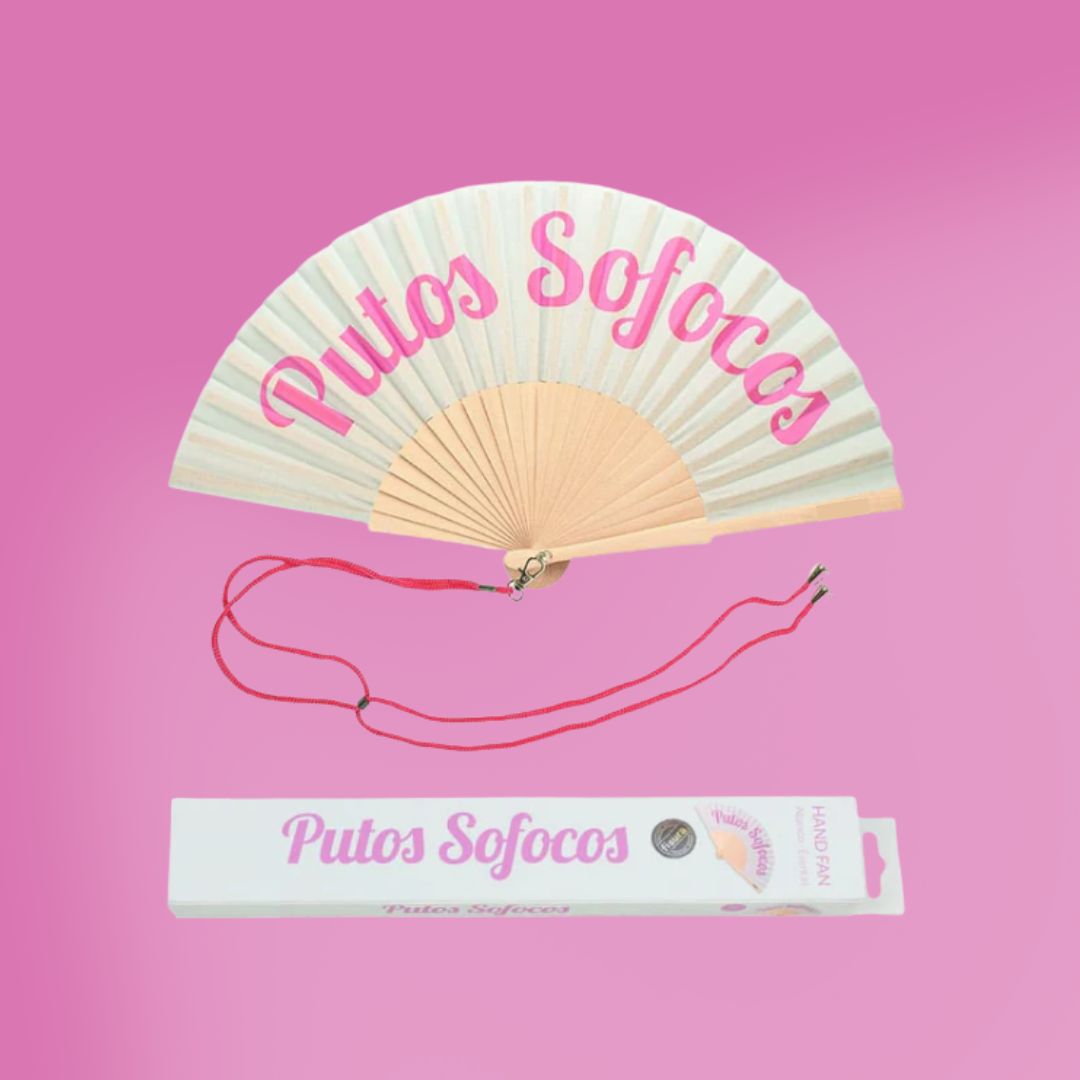 PUT@S SOFOCOS- abanico de mano