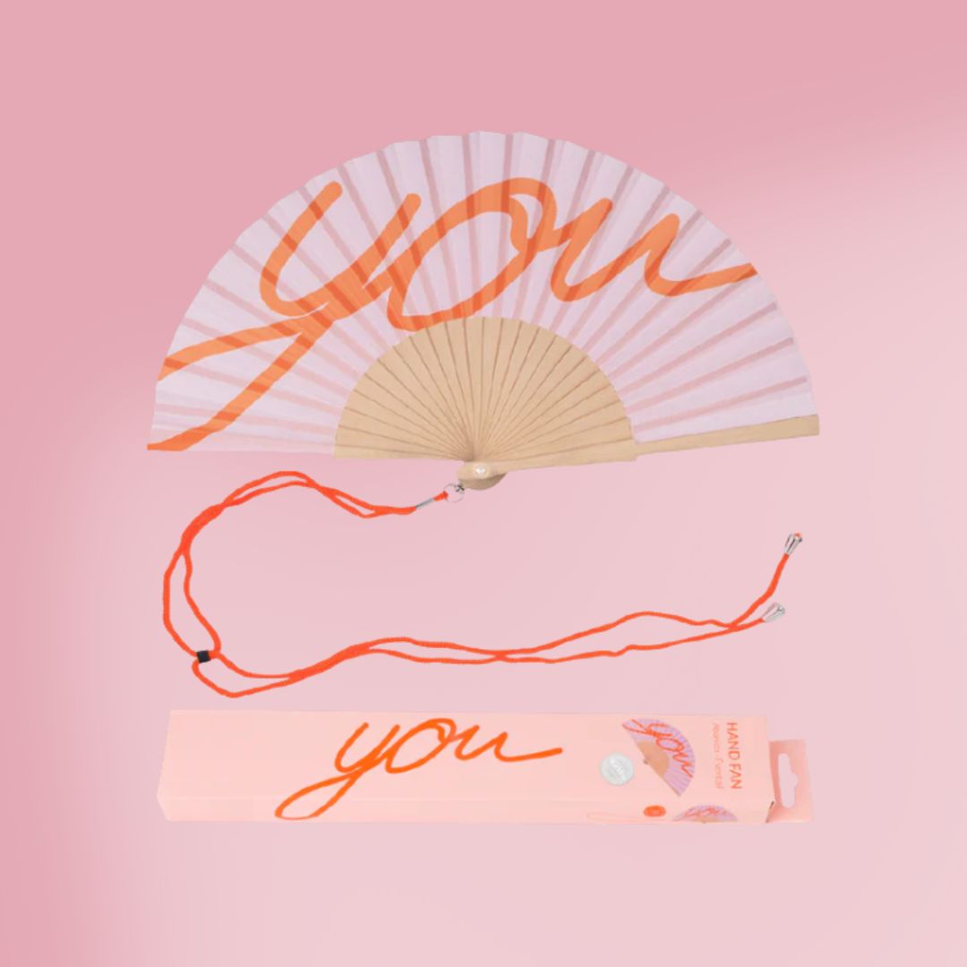 YOU- abanico de mano